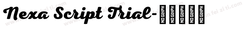 Nexa Script Trial字体转换